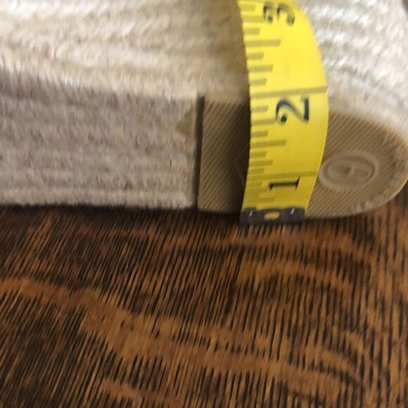 Andre Asous Woven Natural Floral Design Canvas Espadrille Shoes NWOT - Picture 15 of 16